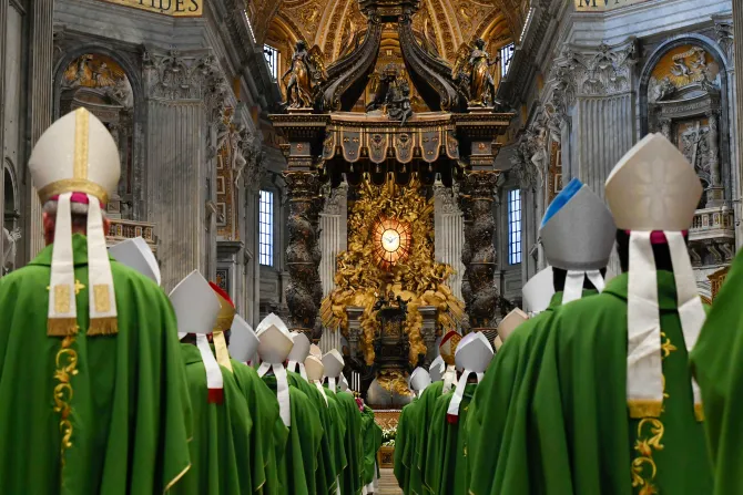 Niech będzie wyklęty! Mass in St. Peter’s Basilica on Oct. 29, 2023. Vatican Media