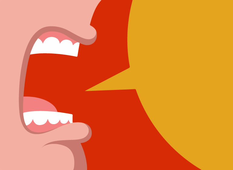 Strajk w okolicach kloaki! Wrzeszcząca wykrzywiona twarz