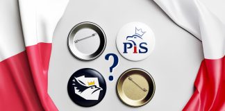 Czy doszło do tajnego sojuszu PiS i Konferencji? znaczki Konfederacji i PiS