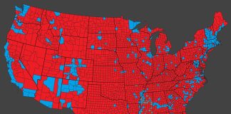 Trump 2024: kluczowe czynniki i polityczne prognozy na przyszłość Ameryka z zaznaczonymi stanami, gdzie wygrali republikanie